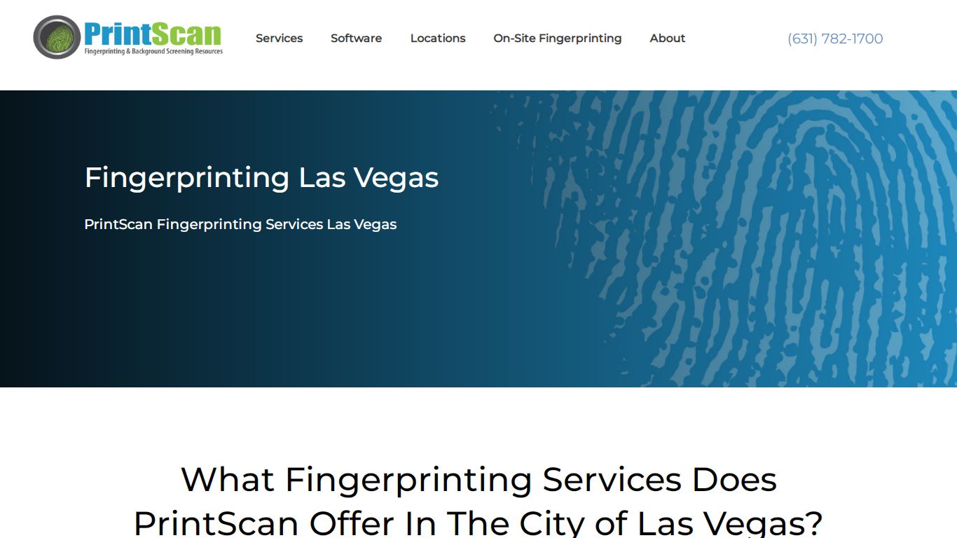 Fingerprinting Las Vegas | Nevada Fingerprinting and Background Checks