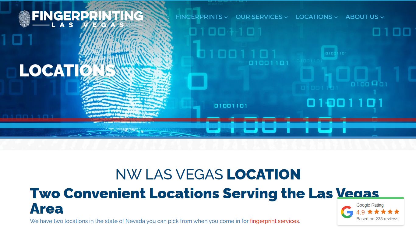 Locations Fingerprinting of Las Vegas | +1 (702) 463-4423