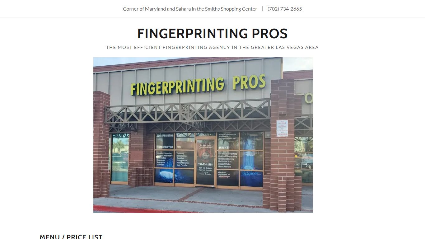 Fingerprinting, Live Scan - Fingerprinting Pros - Las Vegas, Nevada